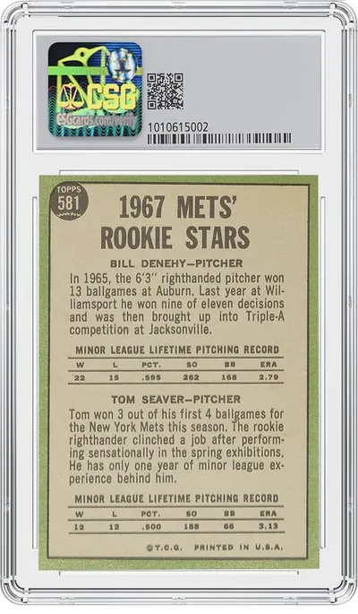 Topps Tom Seaver Rookie Card #581