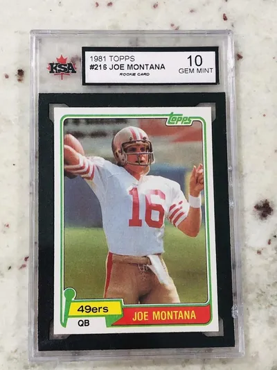 1981 Topps Joe Montana Rookie Card