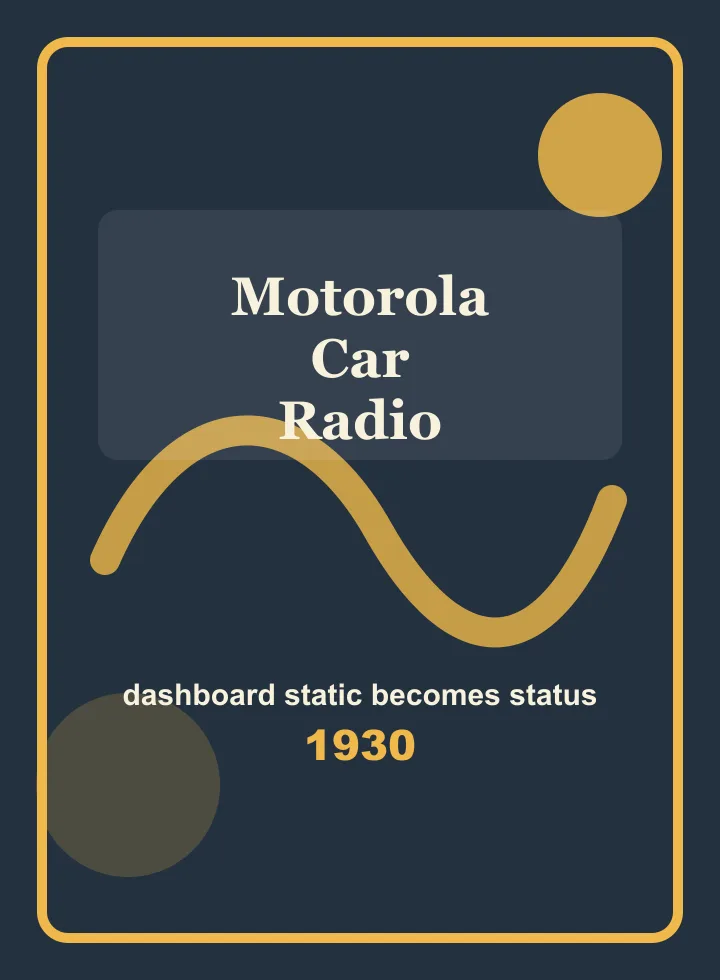 Motorola Car Radio